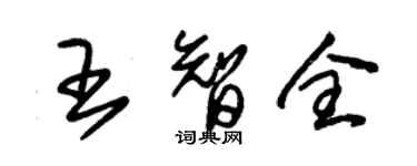 朱锡荣王智全草书个性签名怎么写