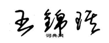 朱锡荣王锦琪草书个性签名怎么写
