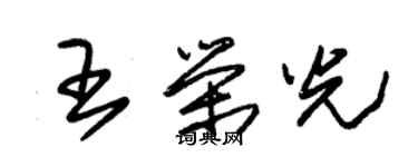 朱锡荣王荣光草书个性签名怎么写