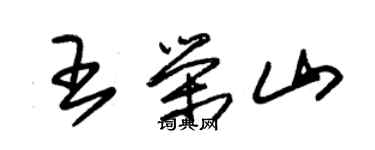朱锡荣王荣山草书个性签名怎么写
