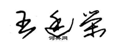 朱锡荣王廷荣草书个性签名怎么写