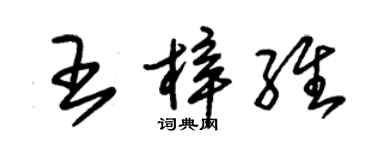 朱锡荣王梓维草书个性签名怎么写
