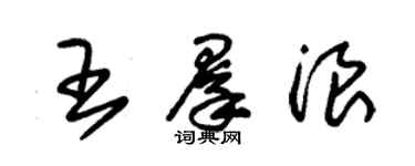 朱锡荣王群浪草书个性签名怎么写