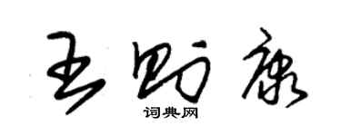 朱锡荣王则康草书个性签名怎么写