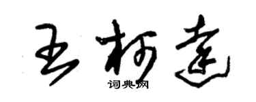朱锡荣王柯达草书个性签名怎么写