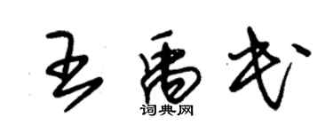朱锡荣王禹民草书个性签名怎么写
