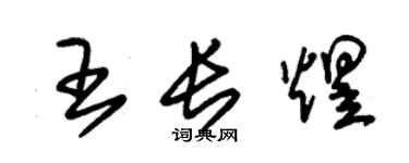 朱锡荣王长煜草书个性签名怎么写
