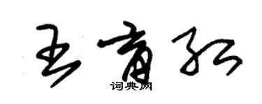 朱锡荣王育红草书个性签名怎么写