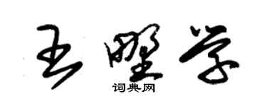 朱锡荣王野学草书个性签名怎么写