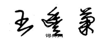 朱锡荣王丰菊草书个性签名怎么写