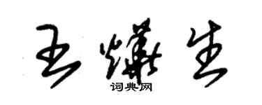 朱锡荣王烨生草书个性签名怎么写