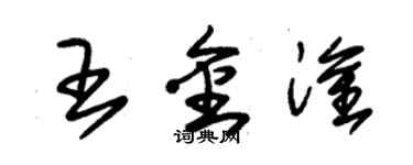 朱锡荣王金淦草书个性签名怎么写