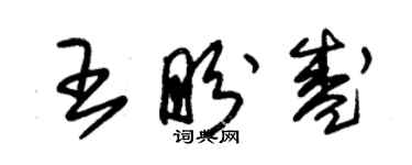 朱锡荣王盼盛草书个性签名怎么写