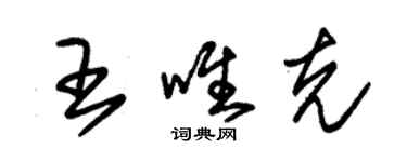 朱锡荣王唯克草书个性签名怎么写