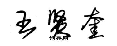 朱锡荣王贤奎草书个性签名怎么写