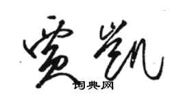 骆恒光贾凯草书个性签名怎么写