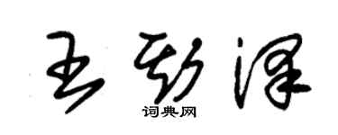 朱锡荣王斯泽草书个性签名怎么写
