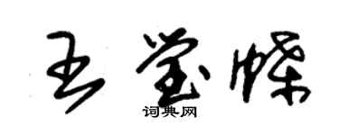 朱锡荣王莹蝶草书个性签名怎么写