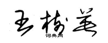 朱锡荣王树英草书个性签名怎么写
