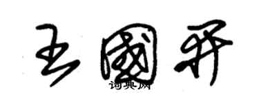 朱锡荣王国开草书个性签名怎么写