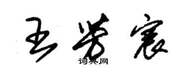 朱锡荣王芳宸草书个性签名怎么写