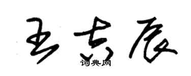 朱锡荣王吉辰草书个性签名怎么写