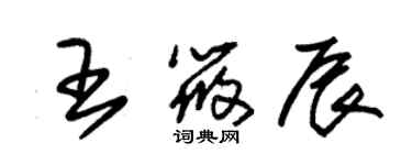 朱锡荣王筱辰草书个性签名怎么写