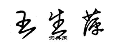 朱锡荣王生萍草书个性签名怎么写
