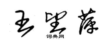 朱锡荣王望萍草书个性签名怎么写