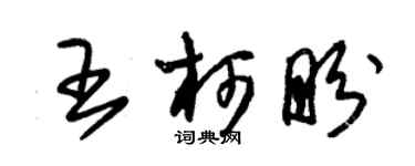 朱锡荣王柯盼草书个性签名怎么写