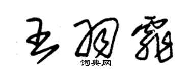 朱锡荣王羽霏草书个性签名怎么写
