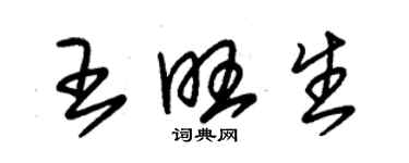 朱锡荣王旺生草书个性签名怎么写