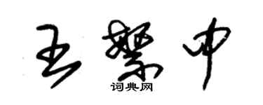 朱锡荣王繁中草书个性签名怎么写