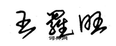 朱锡荣王罗旺草书个性签名怎么写
