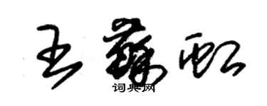 朱锡荣王苏虹草书个性签名怎么写