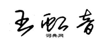 朱锡荣王虹音草书个性签名怎么写