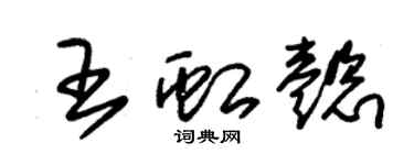 朱锡荣王虹懿草书个性签名怎么写