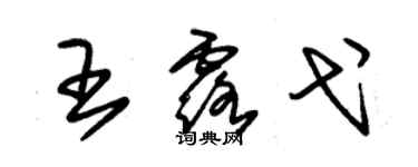 朱锡荣王露弋草书个性签名怎么写