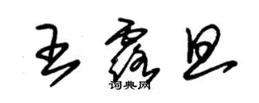 朱锡荣王露旦草书个性签名怎么写