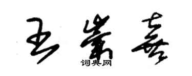 朱锡荣王崇喜草书个性签名怎么写