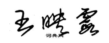 朱锡荣王映霞草书个性签名怎么写