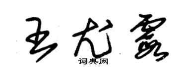 朱锡荣王尤霞草书个性签名怎么写