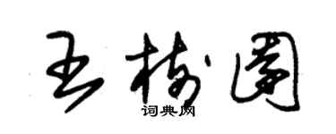 朱锡荣王树园草书个性签名怎么写