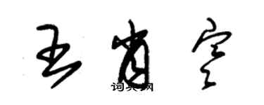朱锡荣王肖寒草书个性签名怎么写