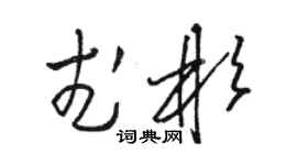 骆恒光武彬草书个性签名怎么写