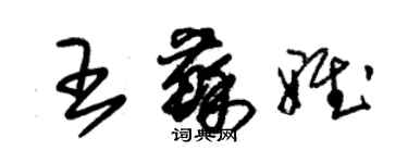 朱锡荣王苏雅草书个性签名怎么写