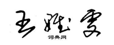 朱锡荣王雅雯草书个性签名怎么写