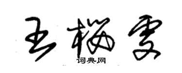 朱锡荣王樱雯草书个性签名怎么写