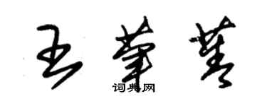朱锡荣王荤菁草书个性签名怎么写