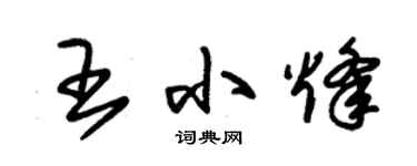 朱锡荣王小烽草书个性签名怎么写